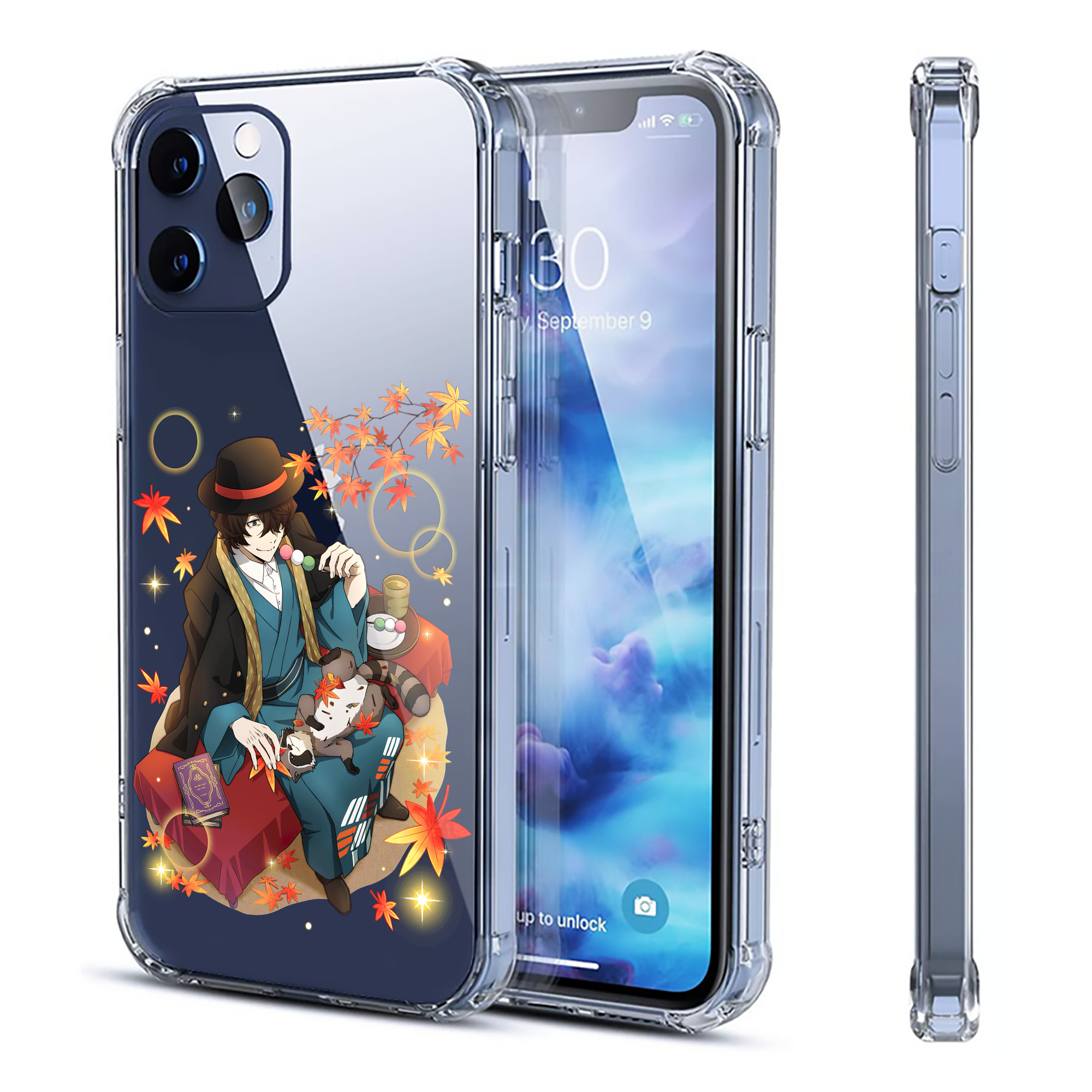 （画像用） 文豪ストレイドッグス Bungo Stray Dogs 【iPhone 12シリーズ対応】透明スマホケース（クリアソフトケース）